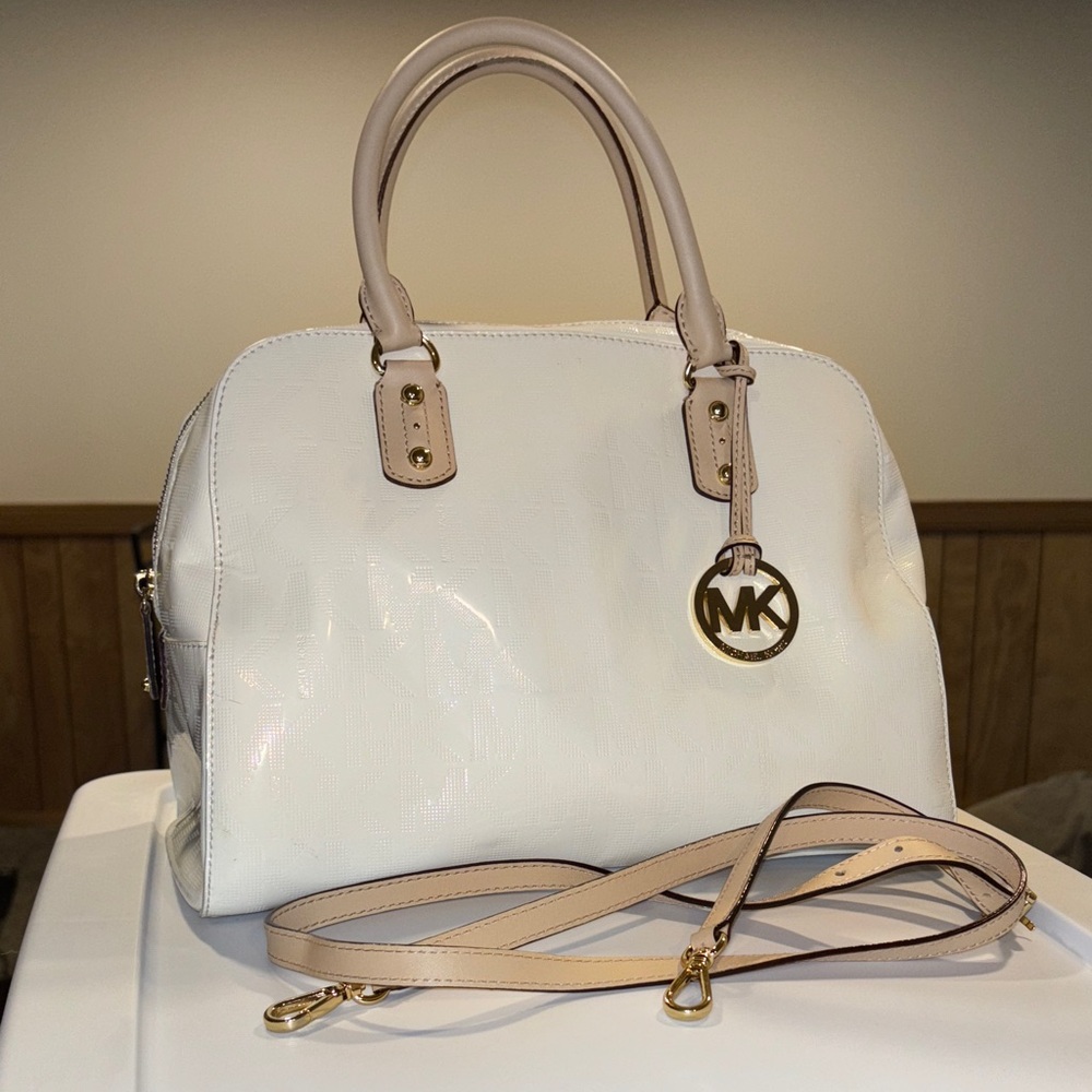 Michael Kors White and cream Women's satchel (big)